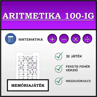 Memóriajáték: Aritmetika 100-ig