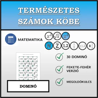 Dominó: Természetes számok köbe