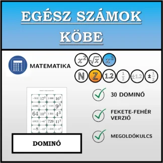 Dominó: Egész számok köbe