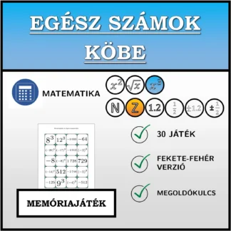 Memóriajáték: Egész számok köbe