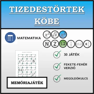 Memóriajáték: Tizedestörtek köbe