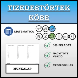 Munkalap: Tizedestörtek köbe