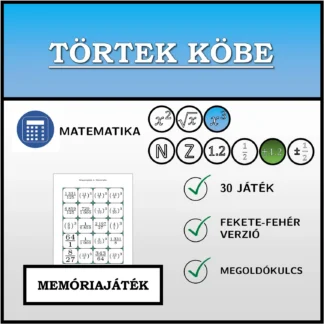 Memóriajáték: Törtek köbe