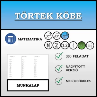 Munkalap: Törtek köbe