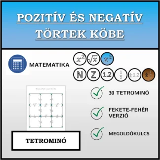 Tetrominó: Pozitív és negatív törtek köbe