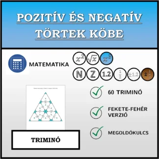 Triminó: Pozitív és negatív törtek köbe