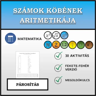 Párosító feladat: Számok köbének aritmetikája