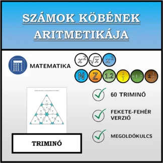 Triminó: Számok köbének aritmetikája