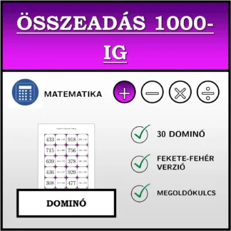 Dominó: Összeadás 1000-ig