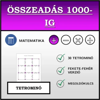 Tetrominó: Összeadás 1000-ig