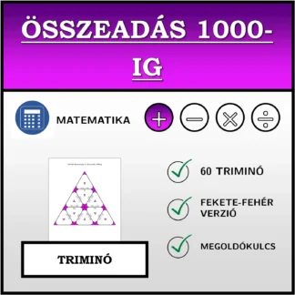 Triminó: Összeadás 1000-ig