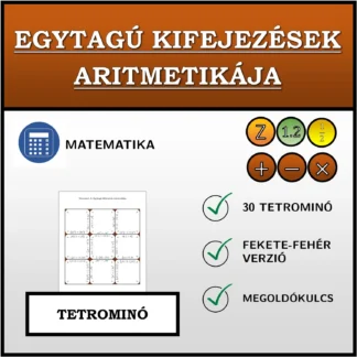 Tetrominó: Egytagú kifejezések aritmetikája