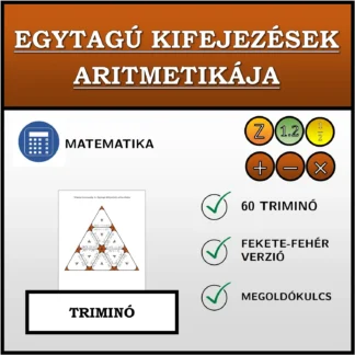 Triminó: Egytagú kifejezések aritmetikája