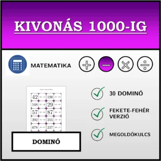 Dominó: Kivonás 1000-ig