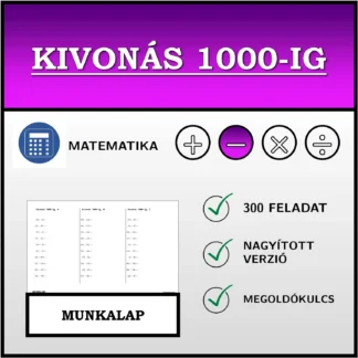 Munkalap: Kivonás 1000-ig