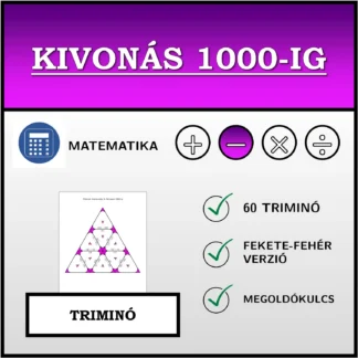 Triminó: Kivonás 1000-ig