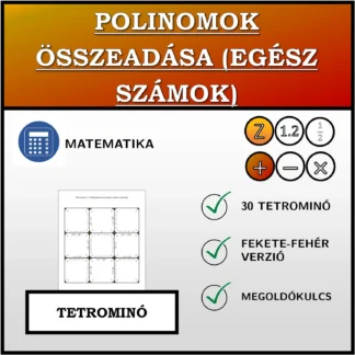 Tetrominó: Polinomok összeadása (egész számok)