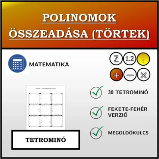 Tetrominó: Polinomok összeadása (törtek)
