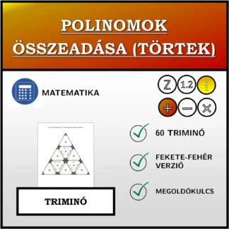 Triminó: Polinomok összeadása (törtek)