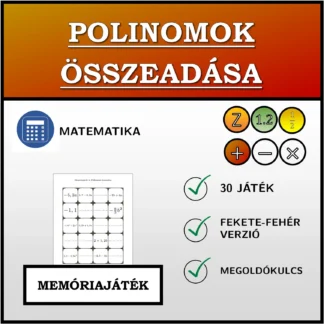 Memóriajáték: Polinomok összeadása