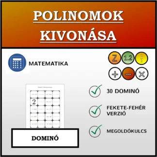 Dominó: Polinomok kivonása