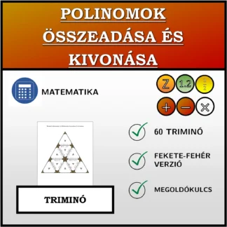 Triminó: Polinomok összeadása és kivonása