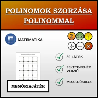 Memóriajáték: Polinomok szorzása polinommal