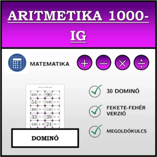 Dominó: Aritmetika 1000-ig