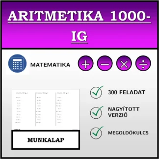Munkalap: Aritmetika 1000-ig