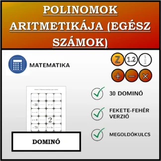 Dominó: Polinomok aritmetikája (egész számok)
