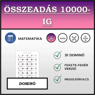 Dominó: Összeadás 10000-ig