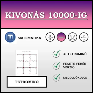 Tetrominó: Kivonás 10000-ig