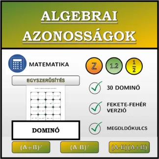 Dominó: Algebrai azonosságok, egyszerűsítés