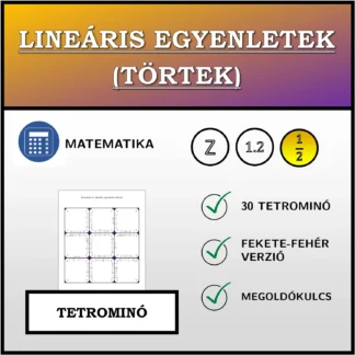 Tetrominó: Lineáris egyenletek (törtek)