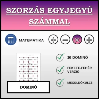 Dominó: Szorzás egyjegyű számmal
