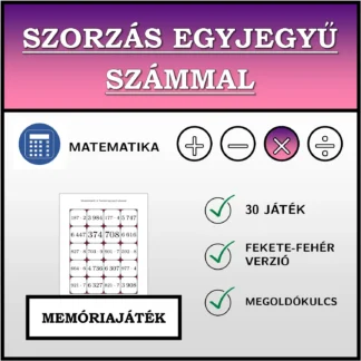 Memóriajáték: Szorzás egyjegyű számmal