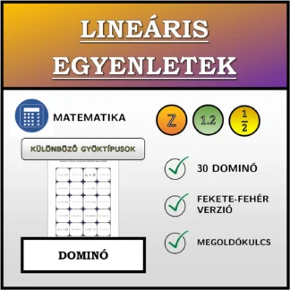 Dominó: Lineáris egyenletek, különböző típusú gyökök