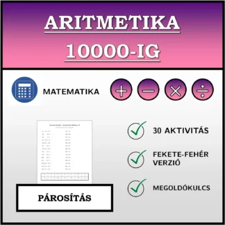 Párosító feladat: Aritmetika 10000-ig