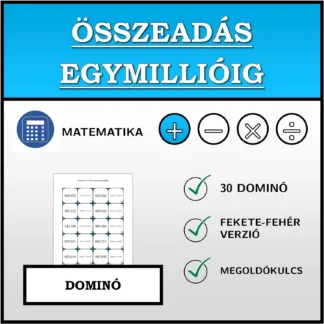 Dominó: Összeadás egymillióig