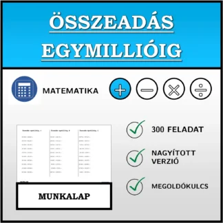 Munkalap: Összeadás egymillióig