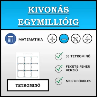 Tetrominó: Kivonás egymillióig