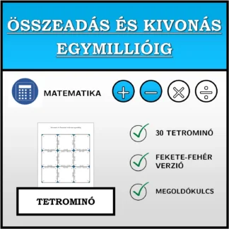 Tetrominó: Összeadás és kivonás egymillióig