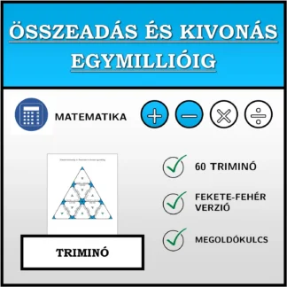 Triminó: Összeadás és kivonás egymillióig