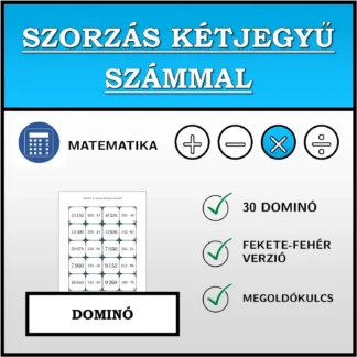 Dominó: Szorzás kétjegyű számmal