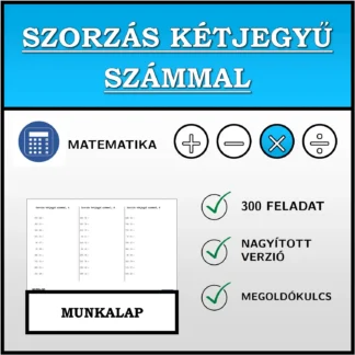 Munkalap: Szorzás kétjegyű számmal