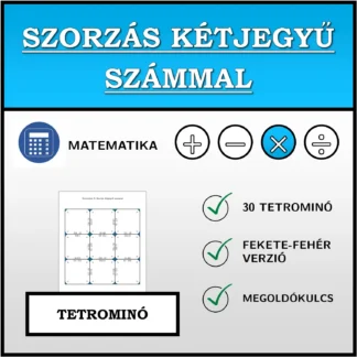 Tetrominó: Szorzás kétjegyű számmal