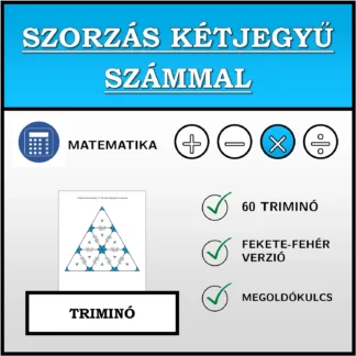 Triminó: Szorzás kétjegyű számmal