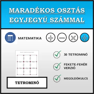 Tetrominó: Maradékos osztás egyjegyű számmal