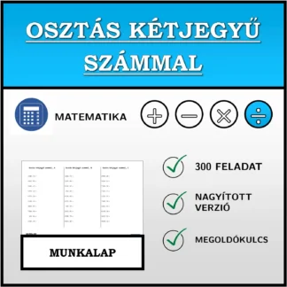 Munkalap: Osztás kétjegyű számmal
