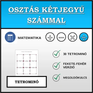 Tetrominó: Osztás kétjegyű számmal